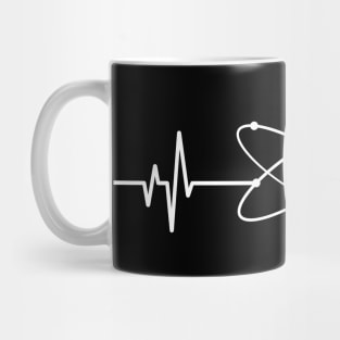 Science Atom Heartbeat - Cool Funny Science Lover Gift Mug